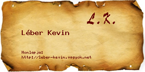 Léber Kevin névjegykártya
